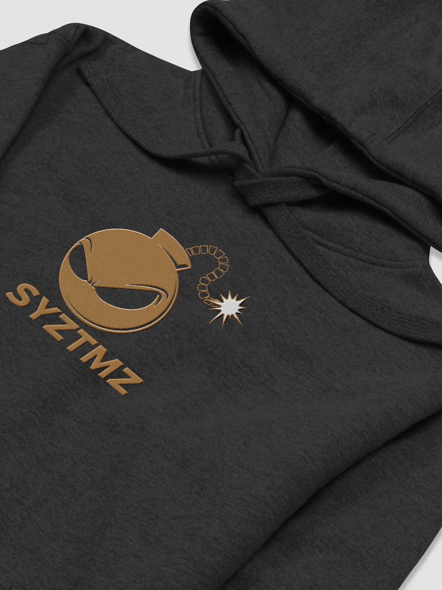Syztmz Embroidered Gold Logo Hoodie product image (27)