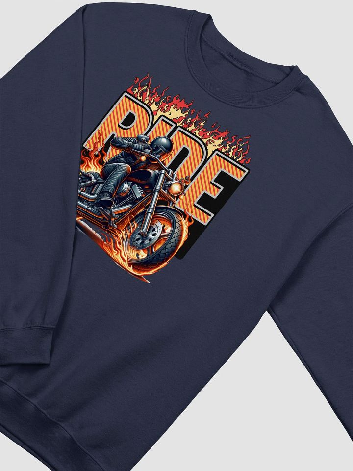 Ride Motorcycle Flame Crewneck Sweatshirt product image (14)