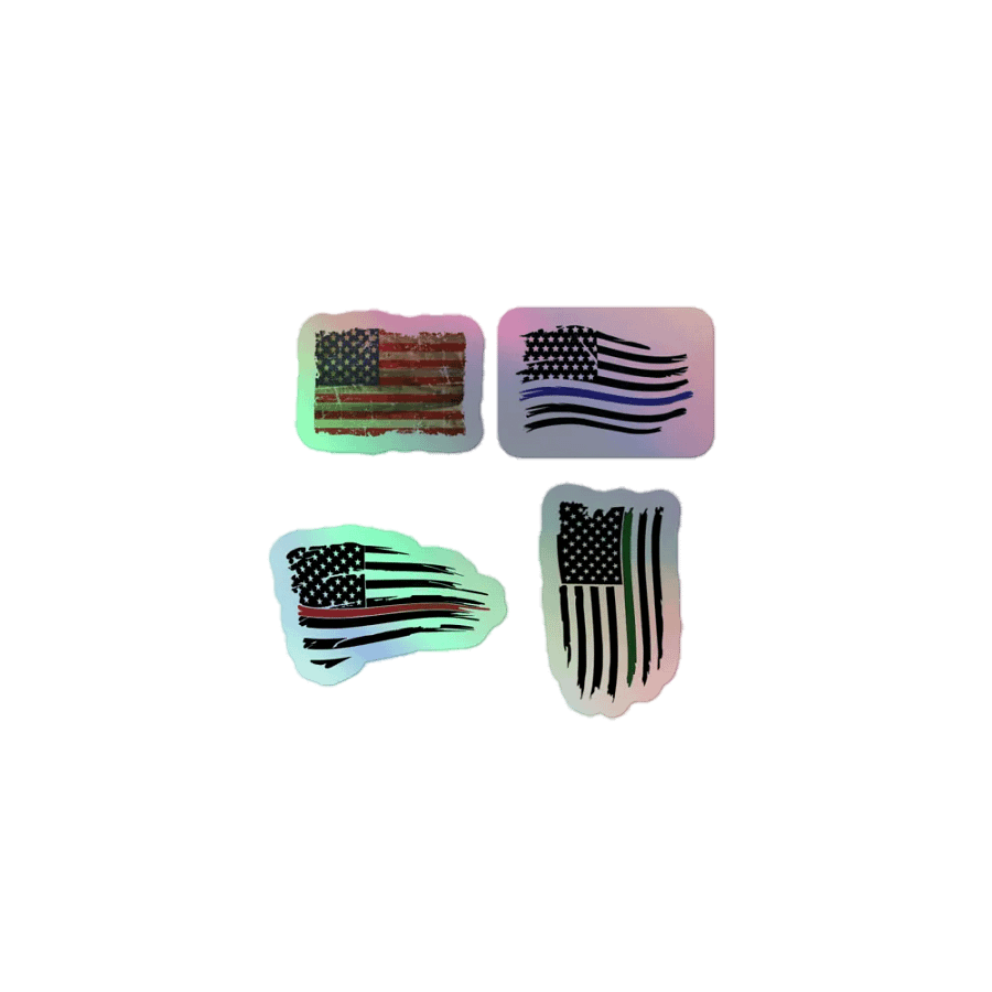 "Patriotic Pride" Holographic Sticker Set product image (1)
