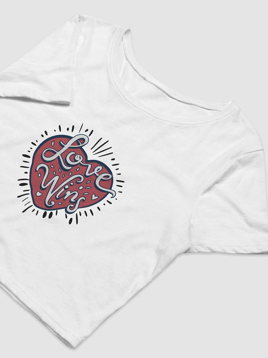 Love Wins Heart Crop Top product image (4)
