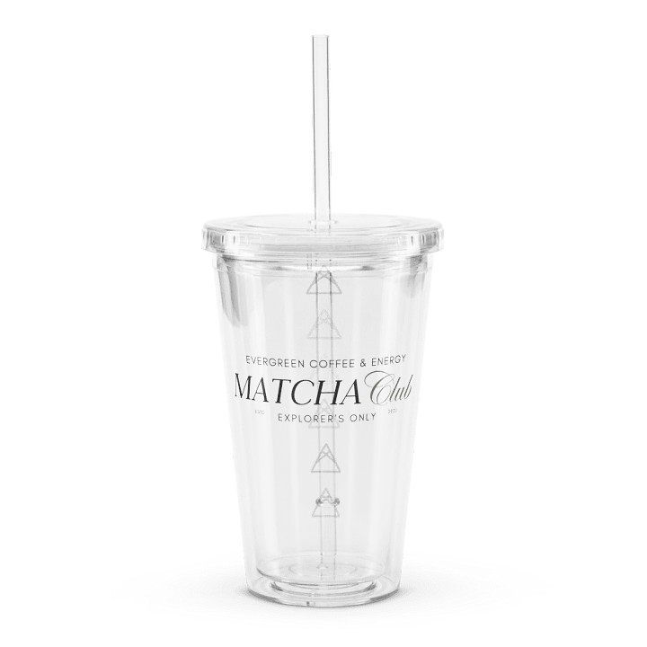 Matcha Club Clear Plastic Tumbler | Sip Society product image (1)