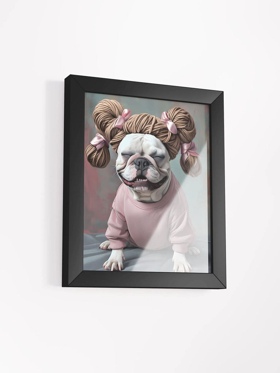 Bulldog Fashionista Framed Poster product image (3)