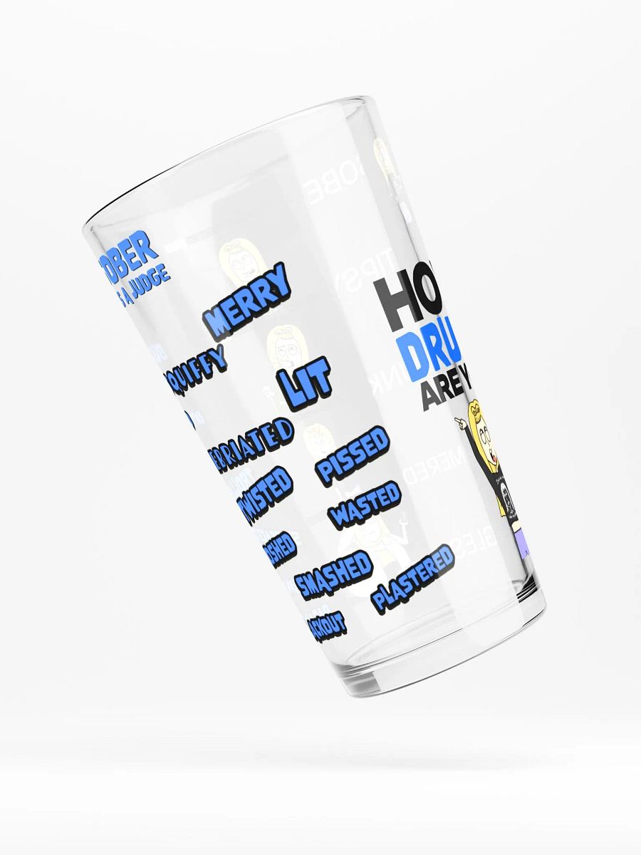 Drinking Vocabulary Pint Glass - Blue product image (4)