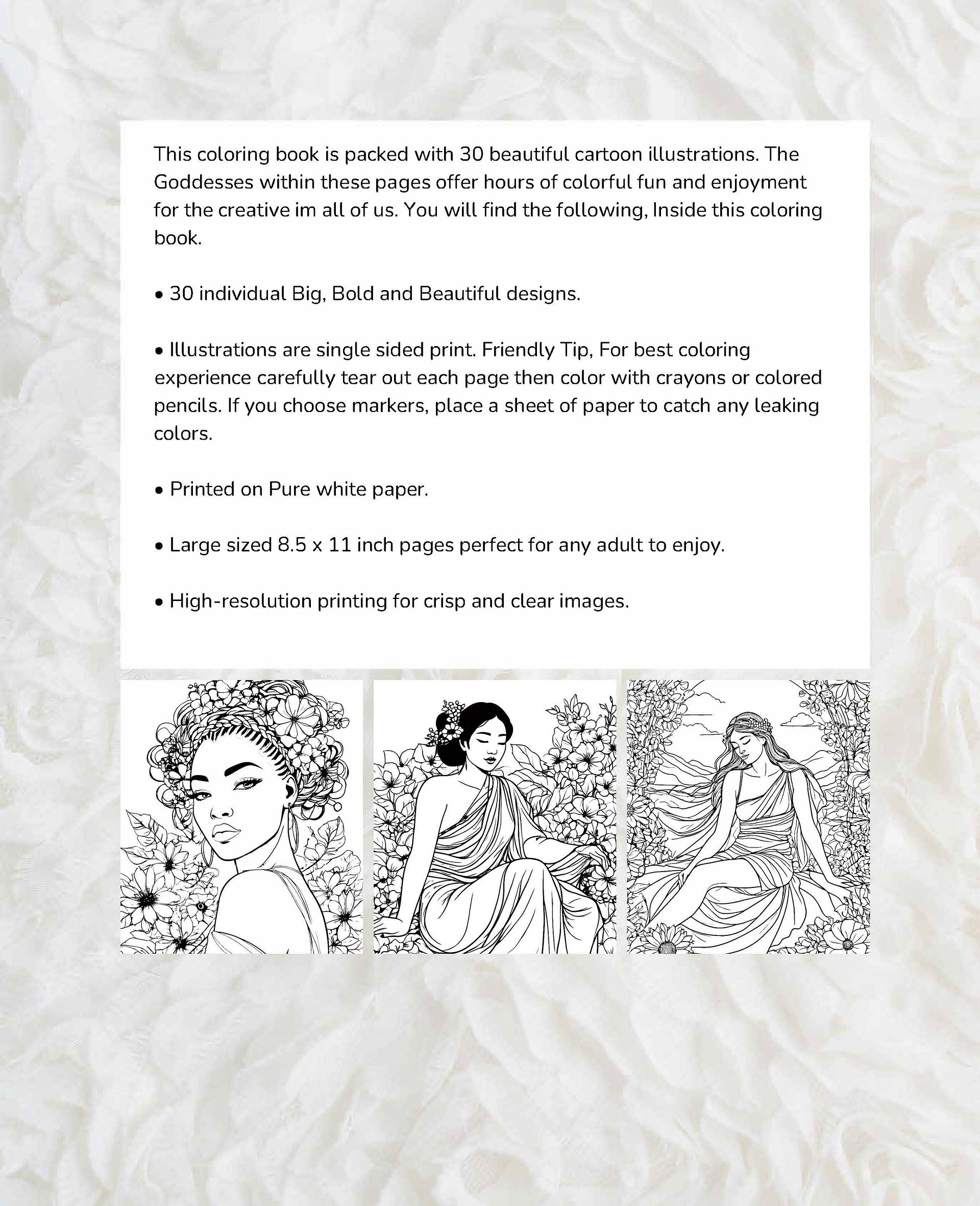 Garden Goddesses - DigiColor Pages product image (3)
