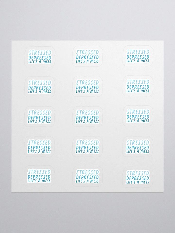 Stressed & Depressed Stricker (SMALL Sheet) product image (1)