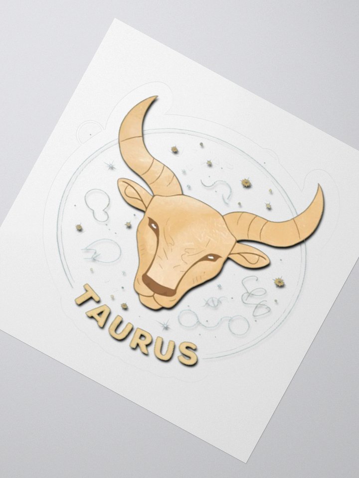 Taurus Zodiac Sticker - Exclusive Bull Design | TDS Music product image (6)