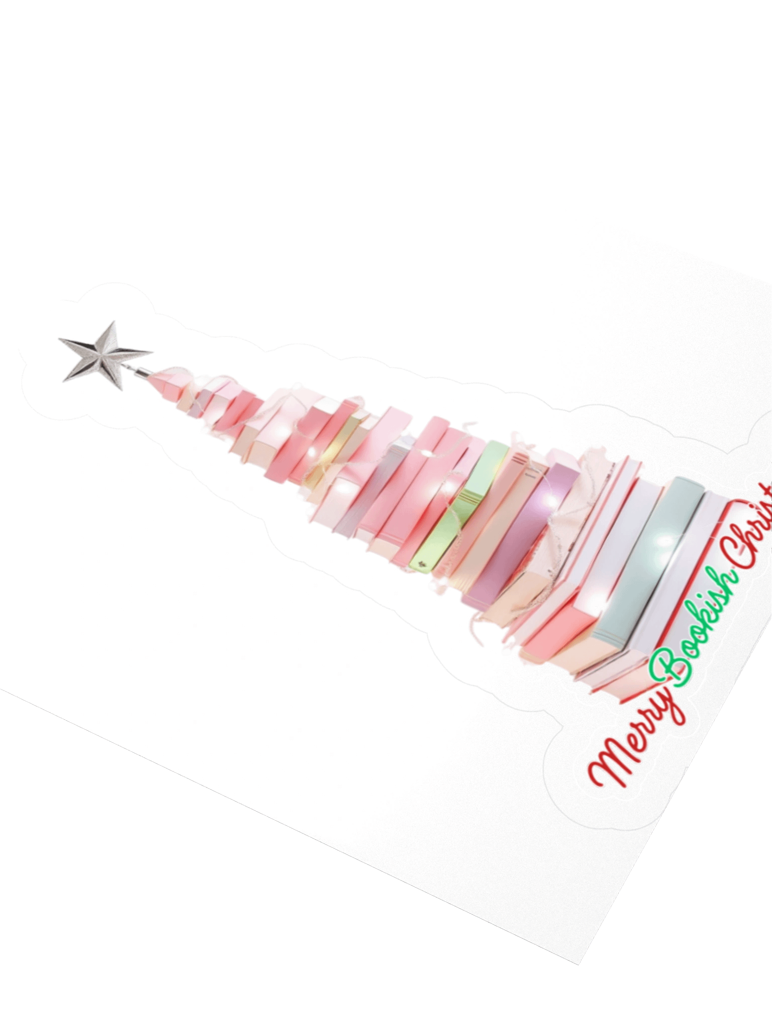 Merry Bookish Christmas Sticker product image (4)