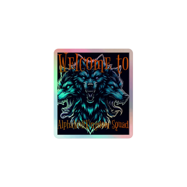 AlphaWolfKingdom Holographic Wolf Sticker Set product image (1)