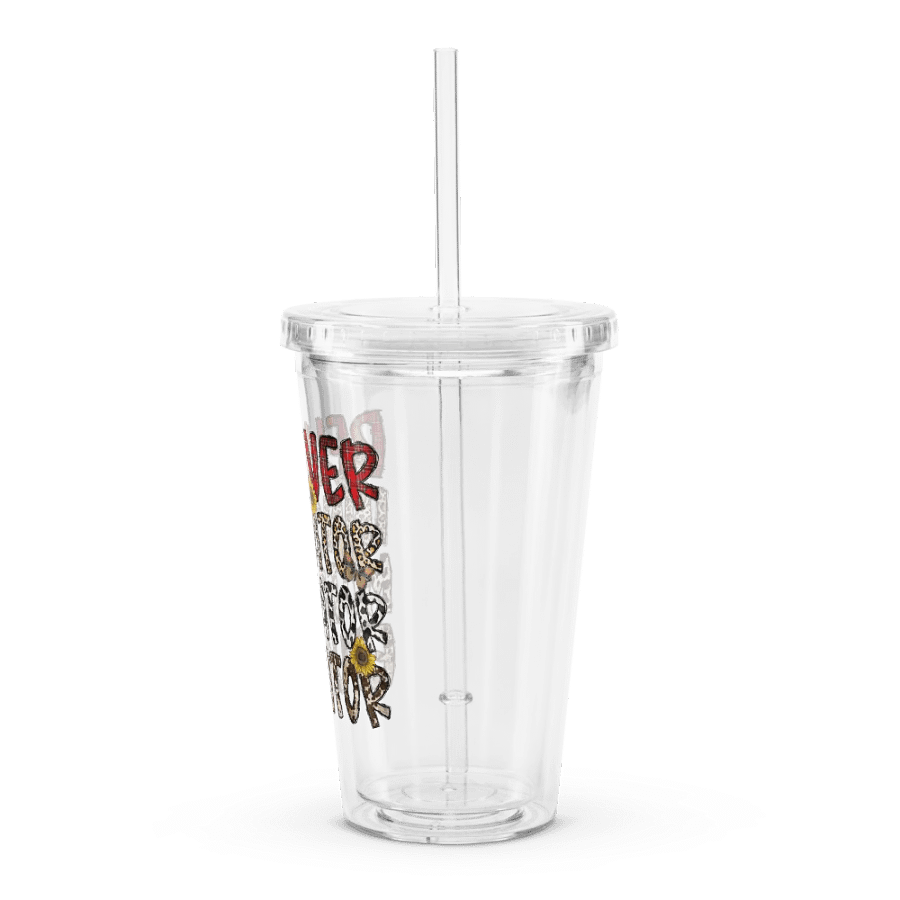Believer, Innovator, Motivator, Educator - Double Wall Clear Plastic Tumbler product image (4)