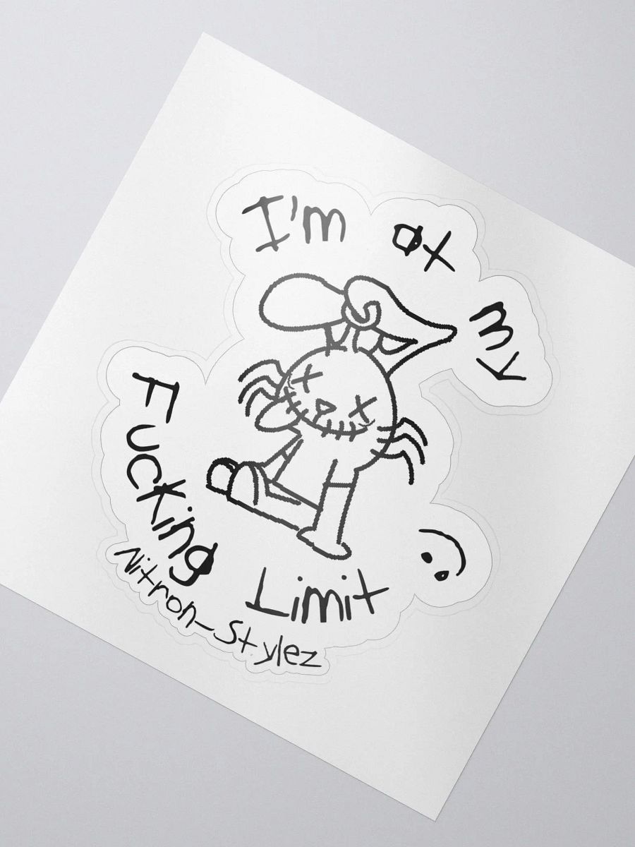 Wave 6 - At my Limit Kiss Cut Sticker product image (2)