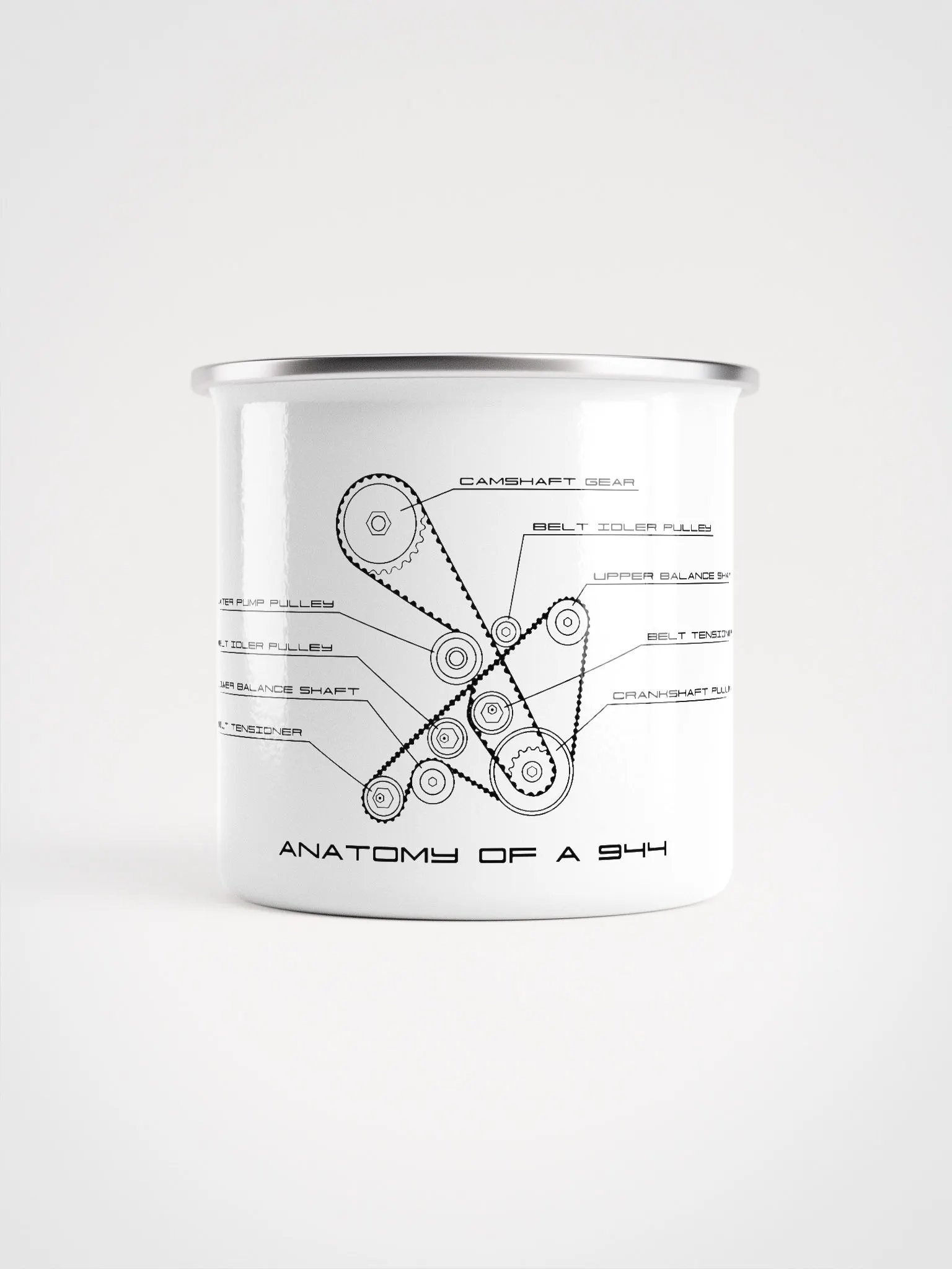 Anatomy of a 944 - 12oz. Enamel Mug product image (1)