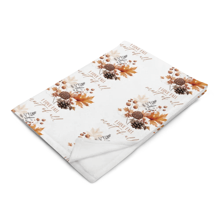 I Love Fall Most of All Blanket product image (2)
