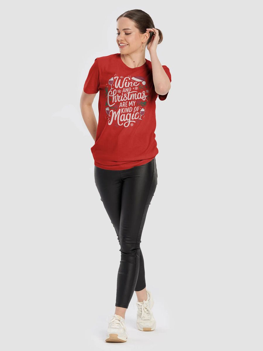 Wine and Christmas Magic T-Shirt – Perfect Christmas Outfit for Wine Lovers product image (60)