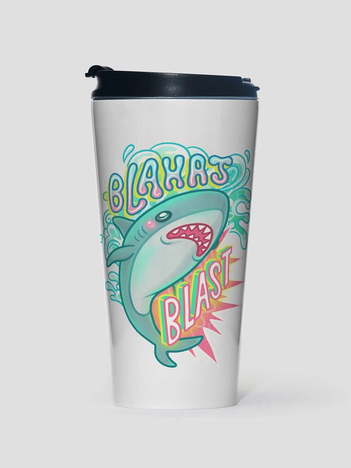 Blahaj Blast Stainless Steel Travel Mug product image (1)