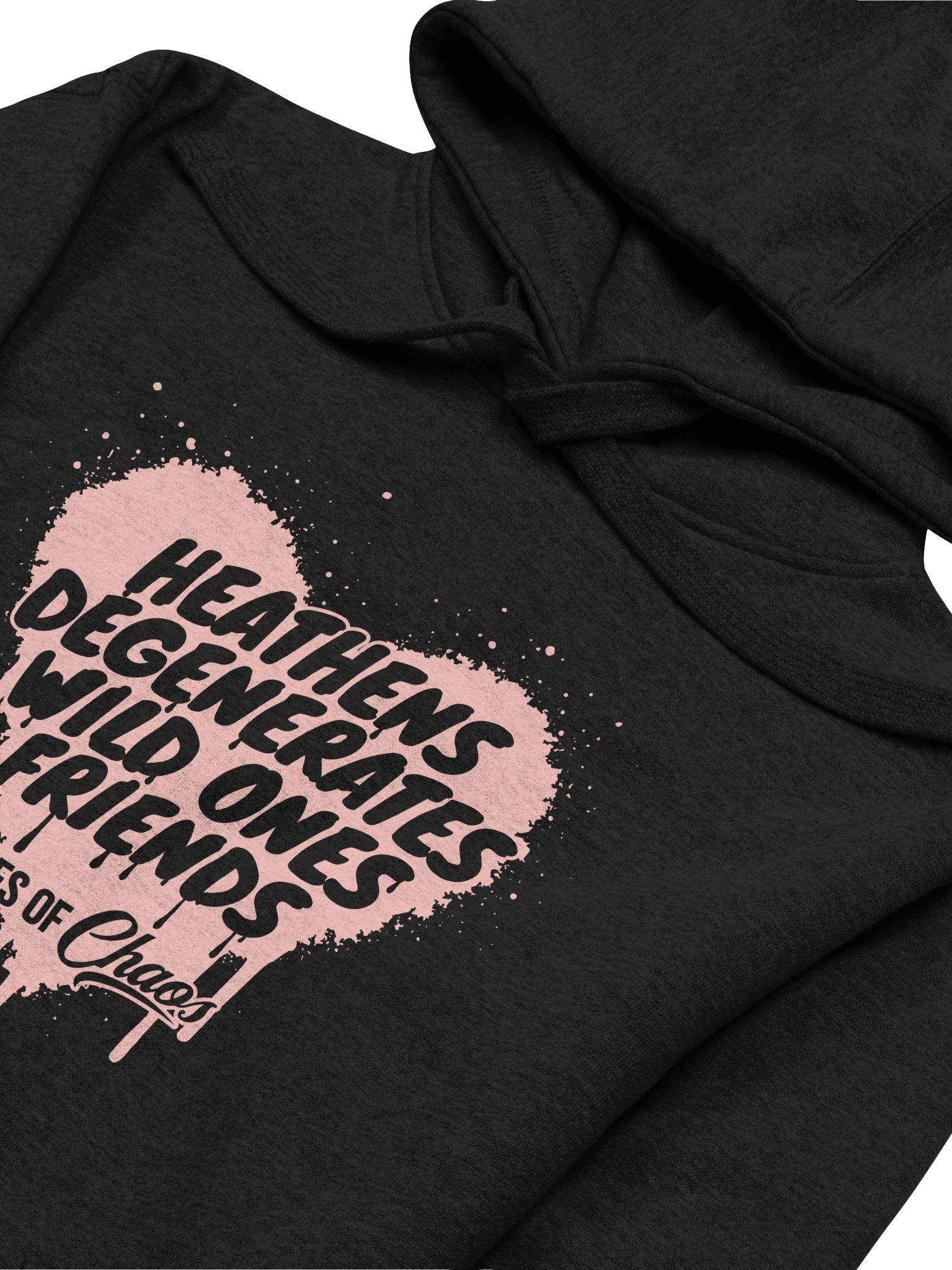Heathens, Degenerates, Wild Ones, and Friends Hoodie - Pink product image (3)