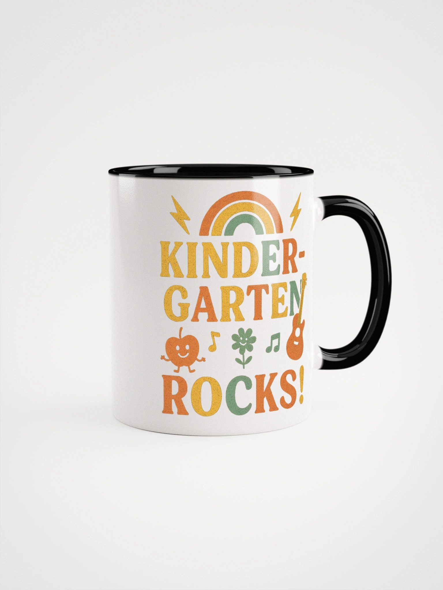 Kindergarten Rocks! Mug – Retro Coffee Cup for Teachers product image (5)