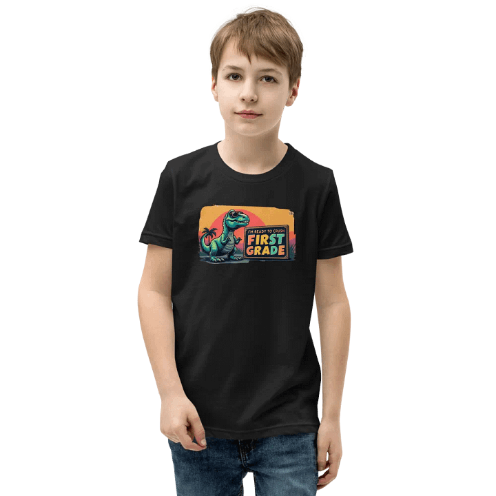 Dino Crush First Grade Youth T-Shirt product image (1)