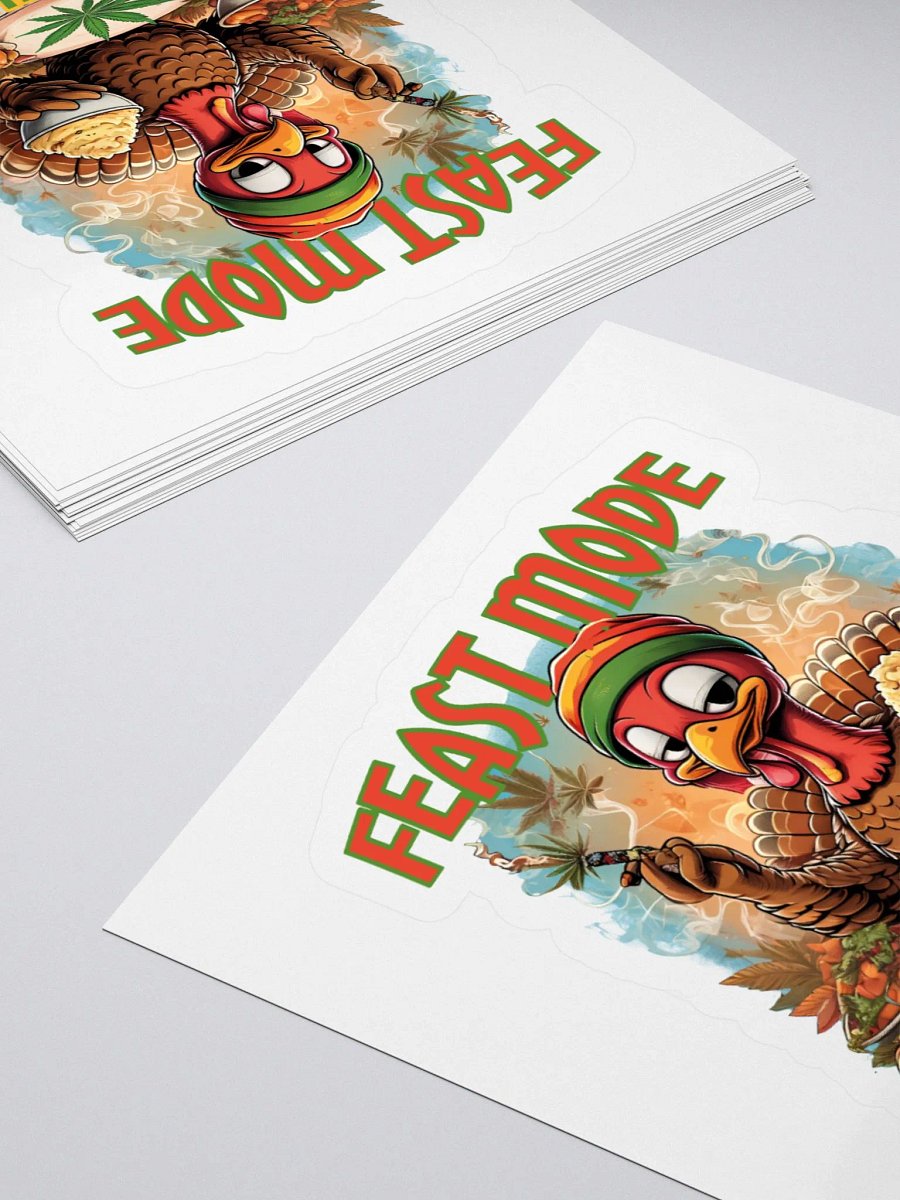 Funny Rasta Turkey Sticker | Thanksgiving weed Sticker product image (10)