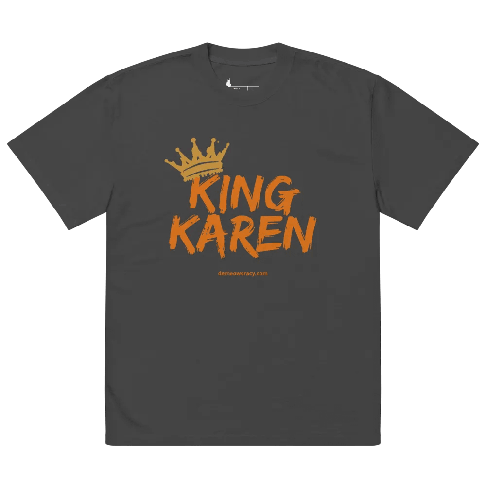 Crown Him King Karen - Oversized Faded Tee product image (8)