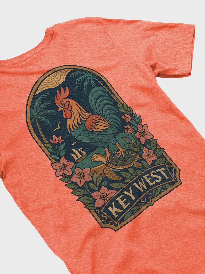 Key West Tropical T-Shirt Ultra Soft Tee with Rooster product image (1)