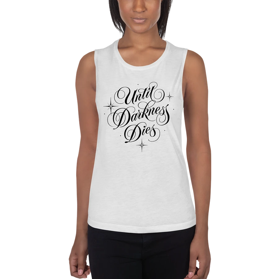 Until Darkness Dies (simple design) Bella+Canvas Women's Flowy Muscle Tank product image (48)