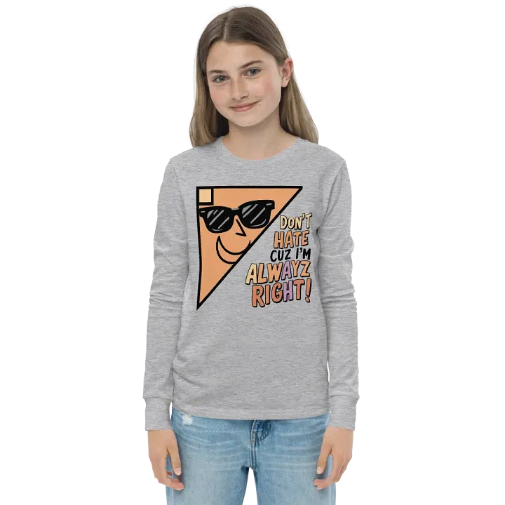 Alwayz Right Youth Long Sleeve T-Shirt product image (4)