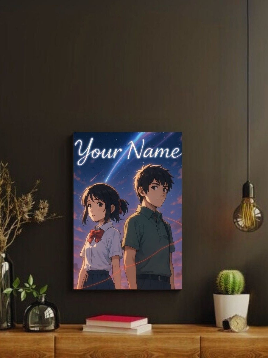 Your Name – Mitsuha & Taki Celestial Thread – 8x10 Metal Print product image (2)