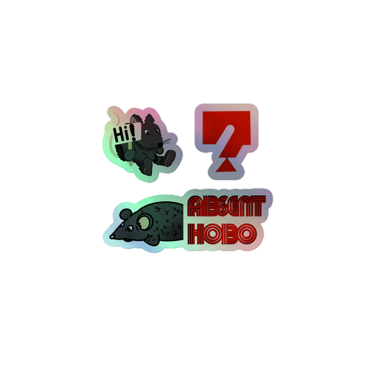 Holographic Hobo Sticker Set product image (1)