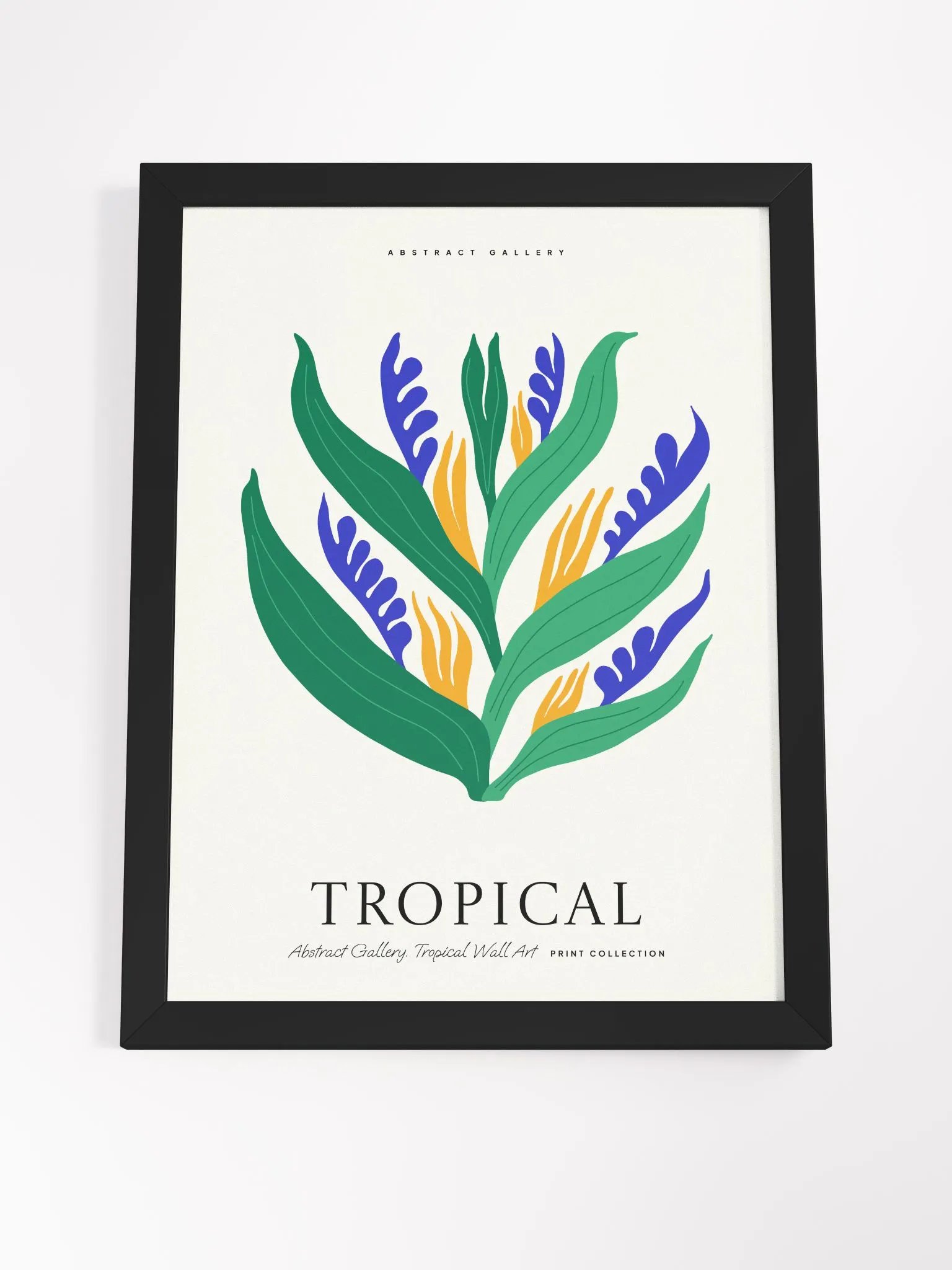 Tropical Leaf Dance - Framed Poster product image (4)