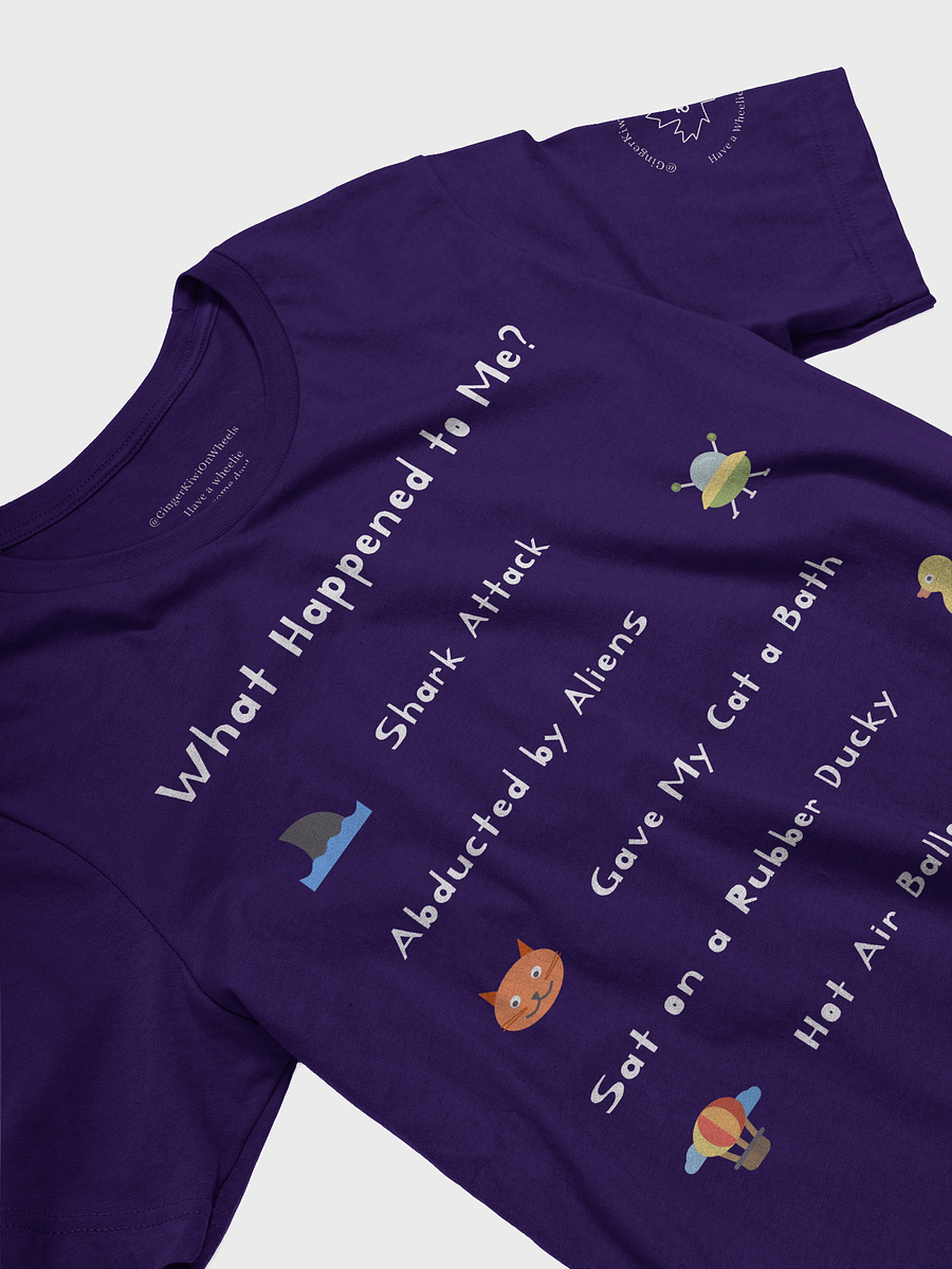 WHAT HAPPENED TO ME ? (2025 Edition): Super Soft T-shirt, Purple product image (3)