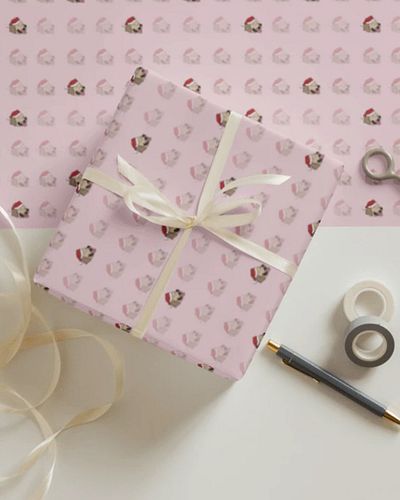 Add a joyful touch to your presents with this festive Christmas #giftwrap featuring playful laughing retrievers!

The vibrant...