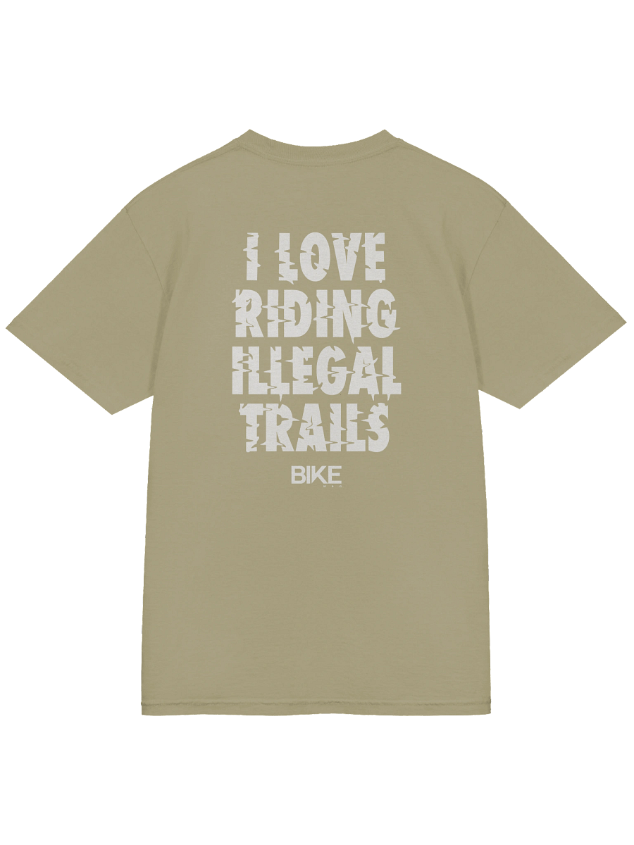 I Love Riding Illegal Trails Shirt (White Logo) product image (4)