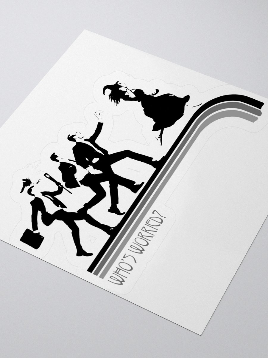 Who's Worried Kiss Cut Stickers product image (7)