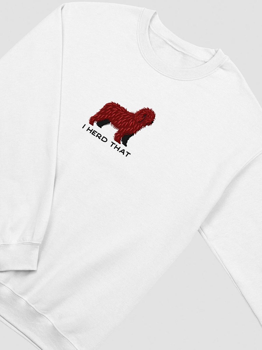 I Herd That Sweatshirt (Embroidered) of a Spanish Water Dog(Chocolate) product image (3)