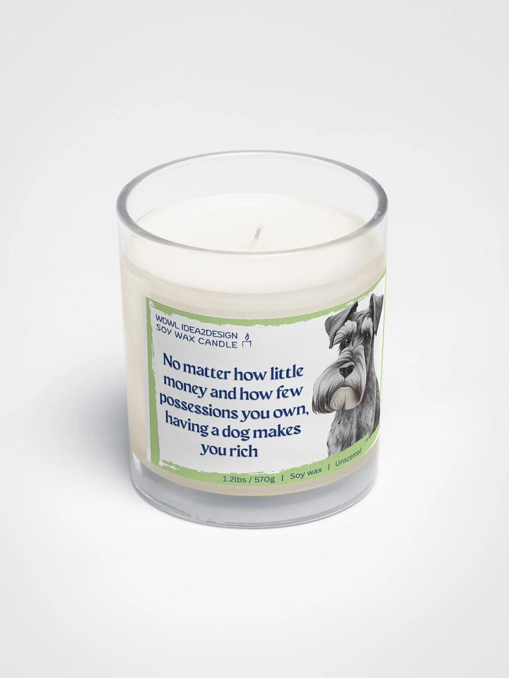 Schnauzer Dog Lover Best Gift, Large Capacity, Great Value & Eco-Friendly Candle – 1.2 lbs of Pure Serenity product image (2)