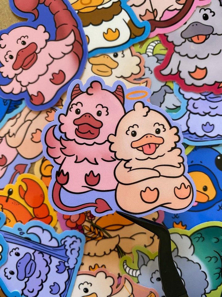 Gemini Duck Sticker product image (1)