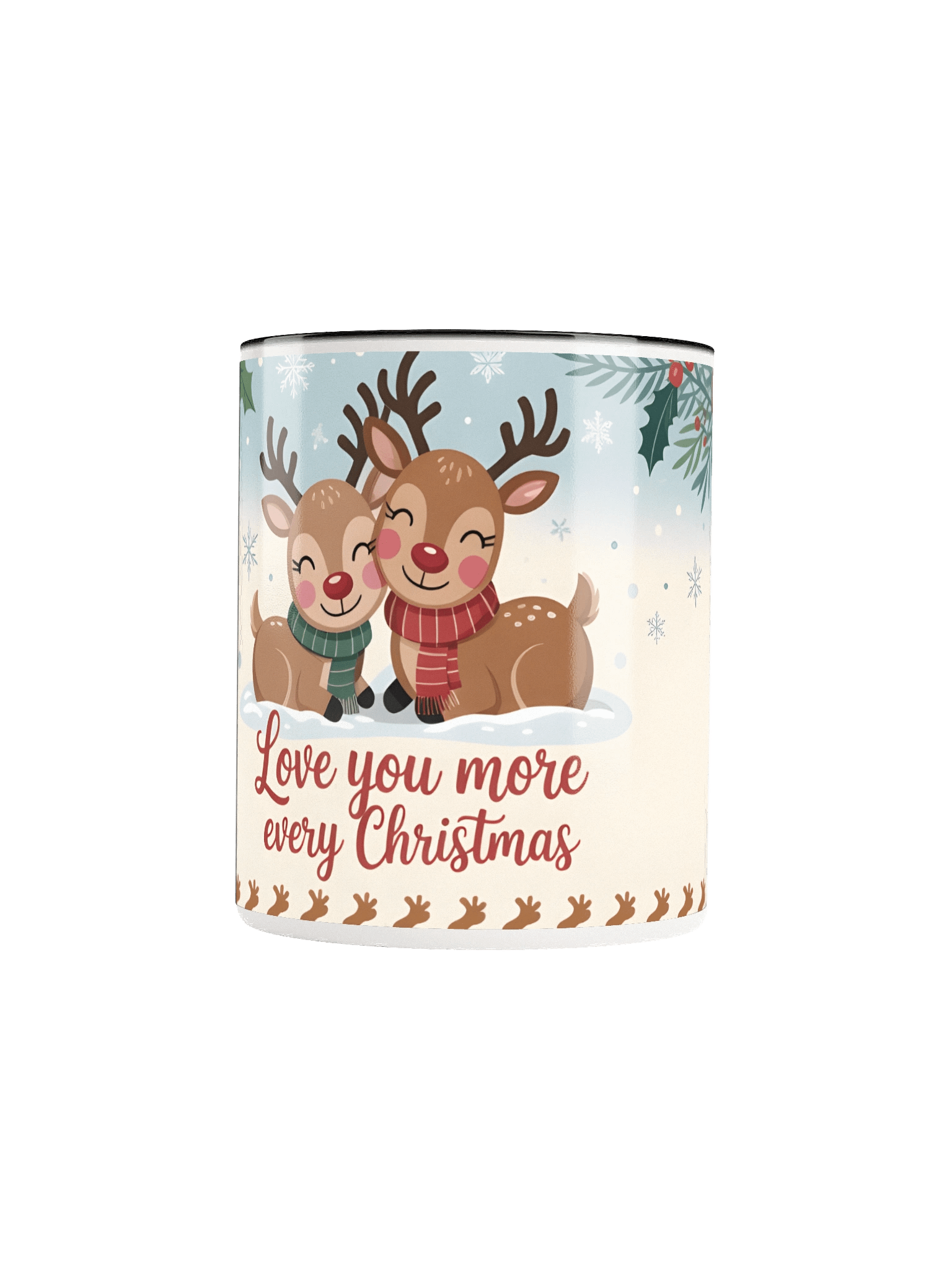 Love You More Every Christmas Mug | Romantic Christmas Gift | Christmas Mug For Couples product image (5)
