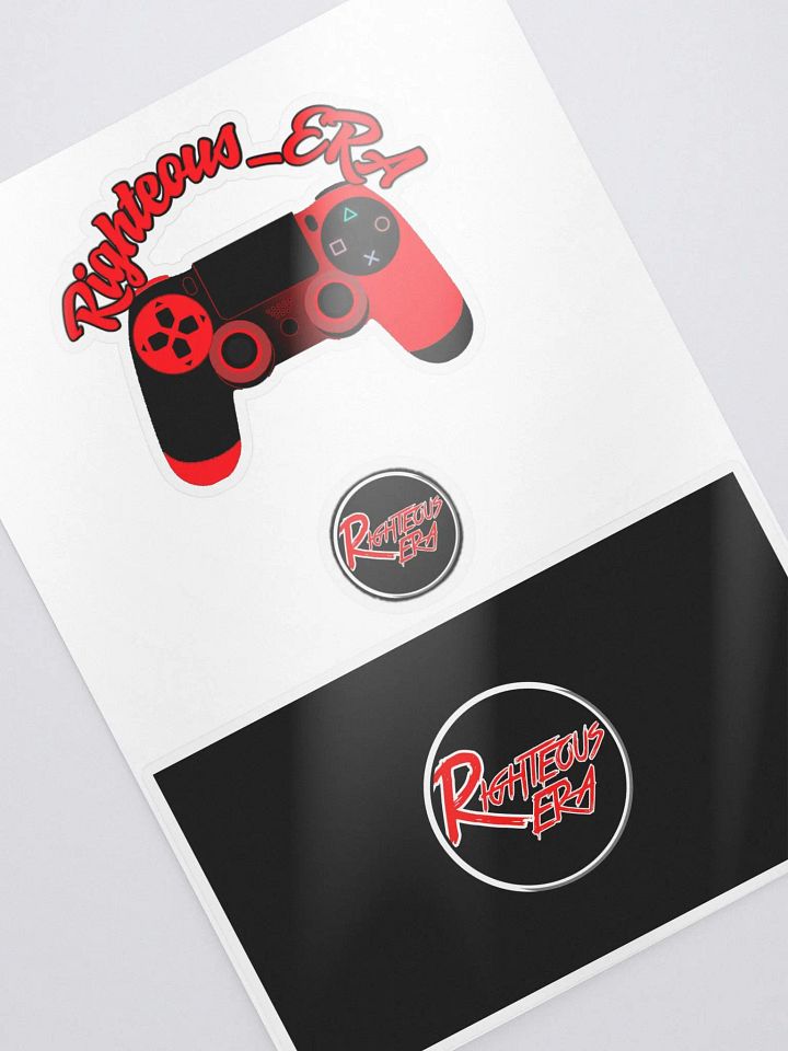 Righteous Kiss Cut Sticker Sheet with Background 5.83″×8.27″ product image (2)