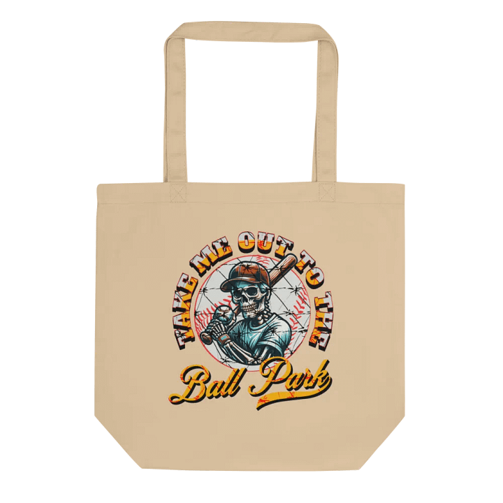 Take Me Out To The Ball Bark Baseball Skeleton Slugger Tote Bag product image (1)