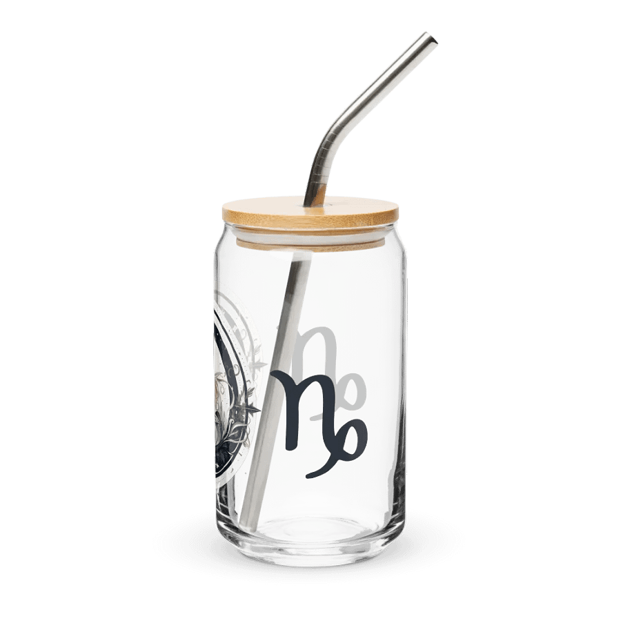 Capricorn Zodiac Glass Can Sipper product image (4)