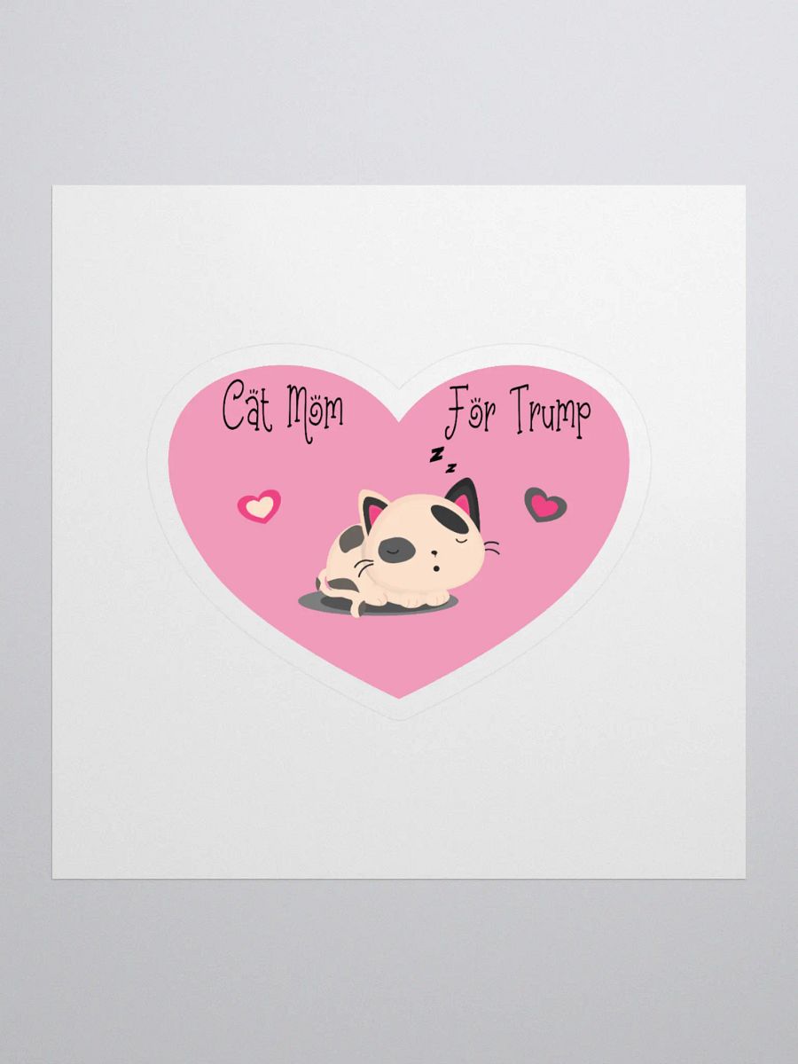 Cat Mom For Trump Sticker product image (1)