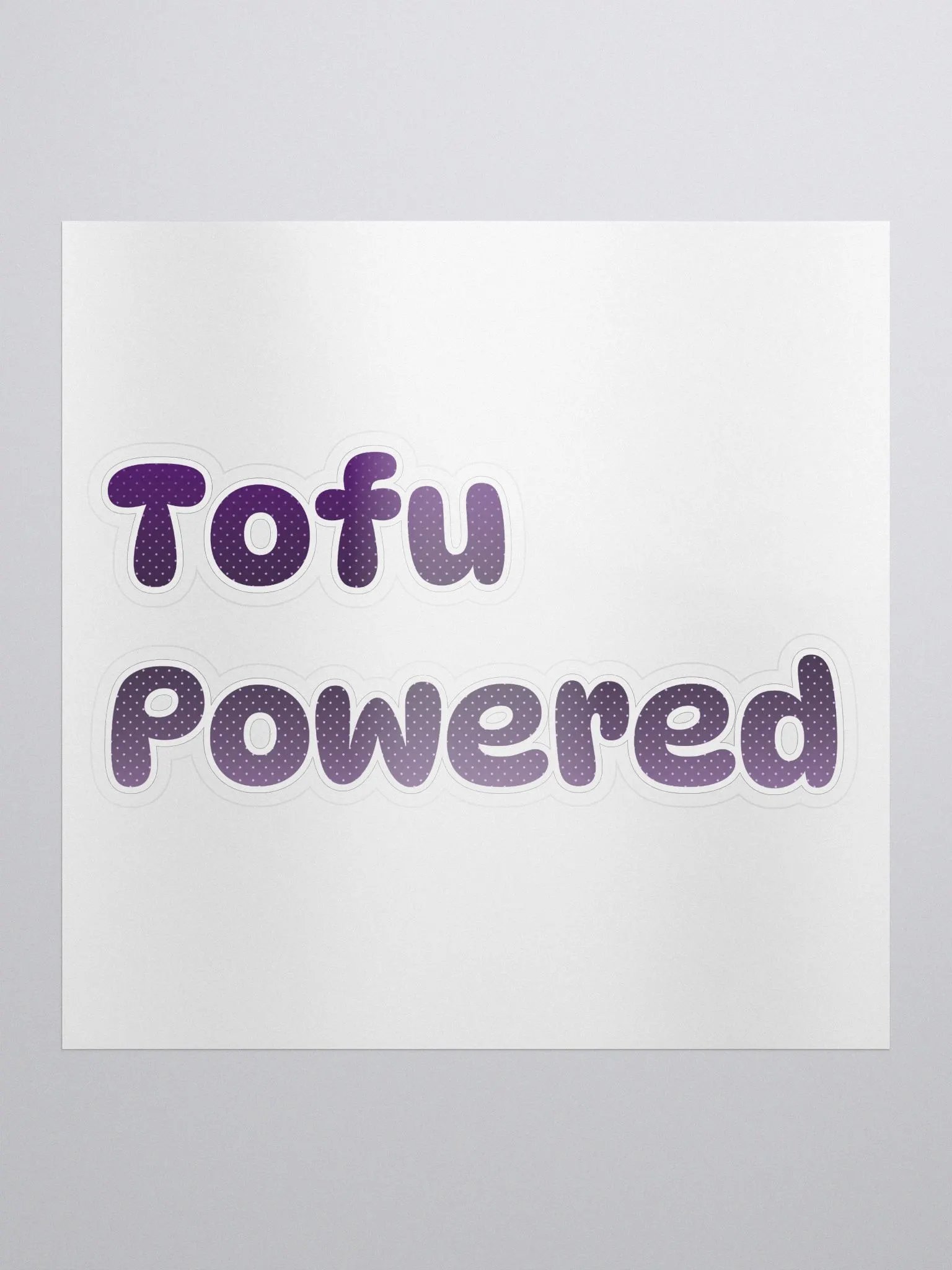 Tofu Powered Sticker product image (1)