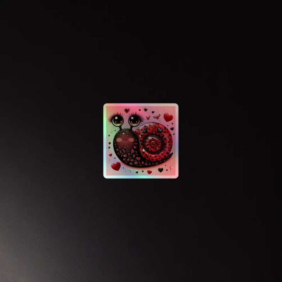Love-Struck Snail Holographic Sticker Set product image (4)