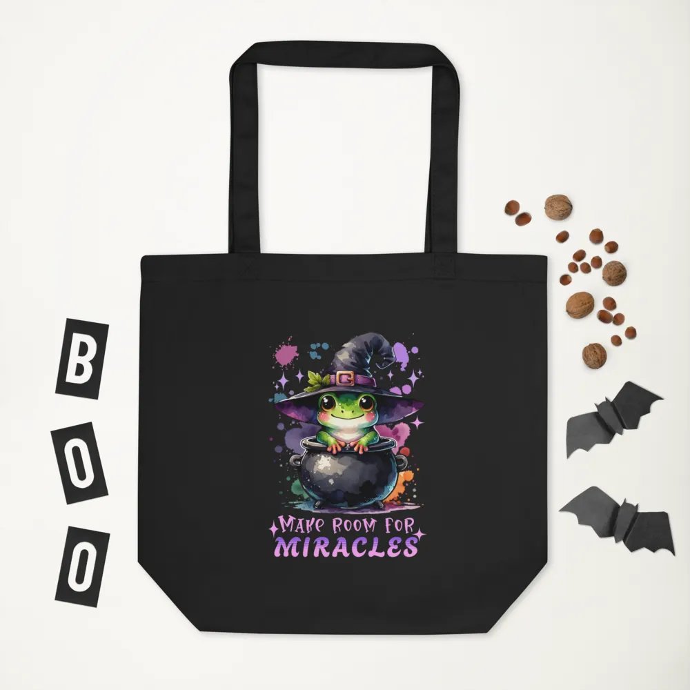 Make room for miracles - Black tote bag product image (3)