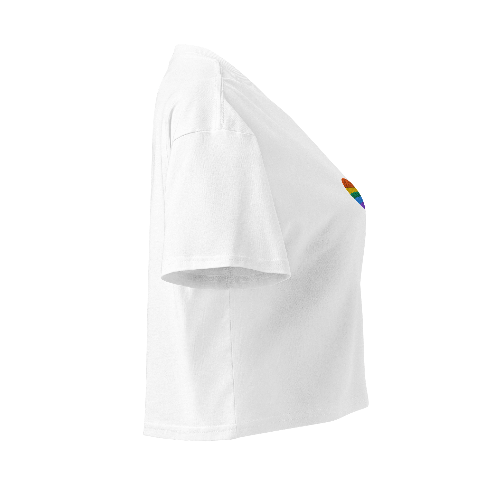 Rainbow Heart Striped Crop Top product image (4)