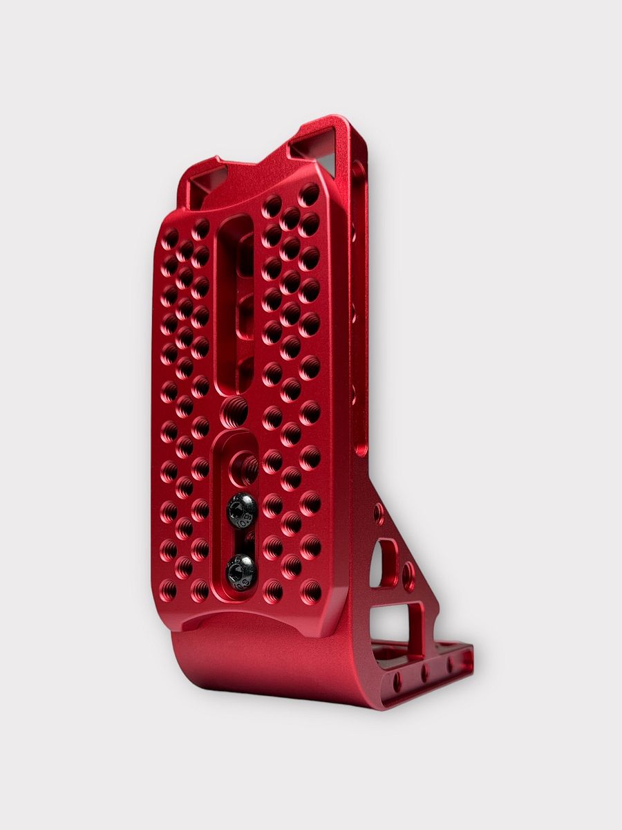 Heavy Duty Gimbal Bracket for DJI RS4 RS3 RS2 + Pro + L Bracket Connect™ Cheese Plate (RED) product image (6)