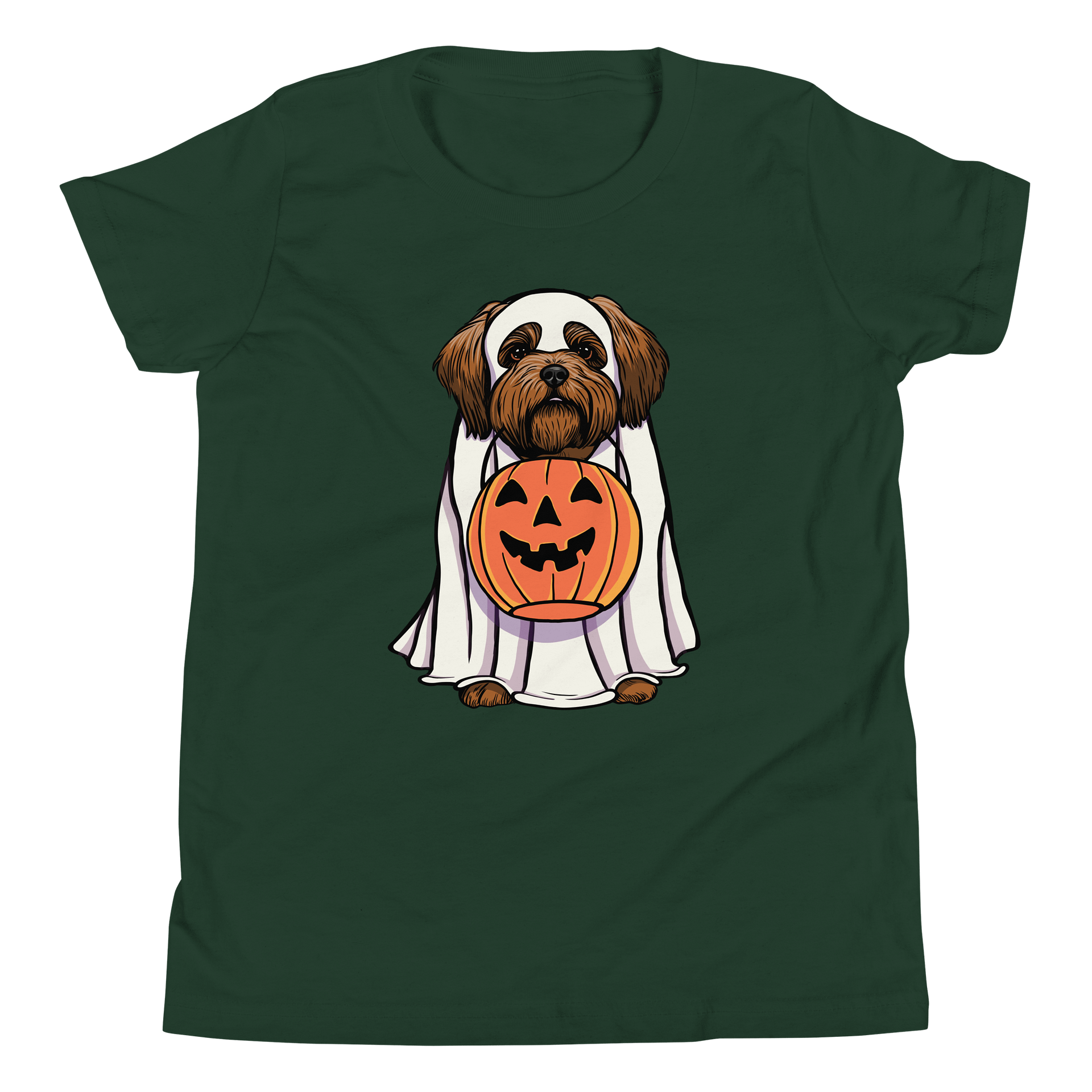 Halloween Shih Tzu(Red) Youth T-Shirt product image (5)