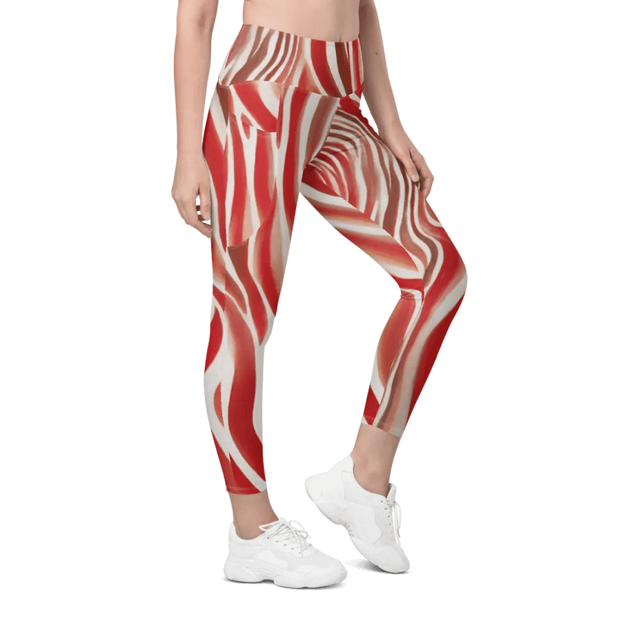Funky Cherry Swirls Liquid Tie-Dye Women's Leggings product image (3)