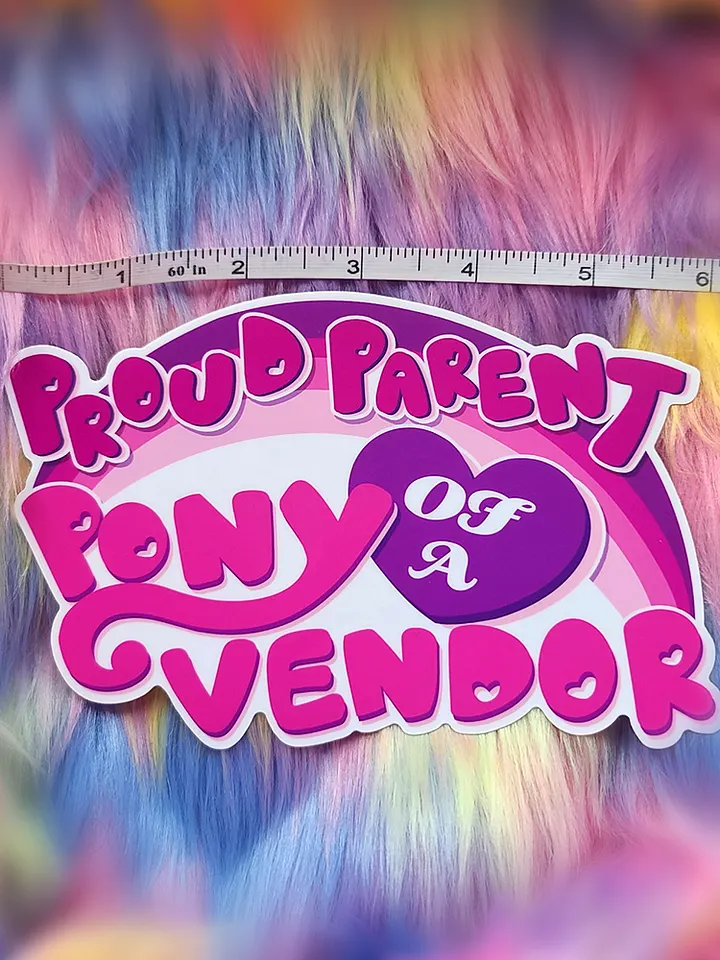 Proud Parent of a Pony Vendor | Jumbo Sticker product image (2)