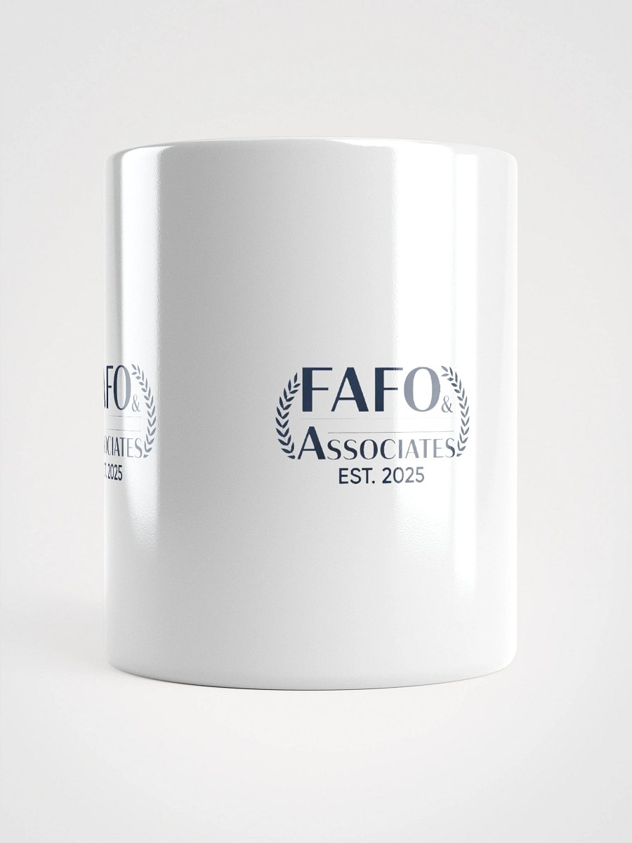 FAFO White Glossy Mug product image (5)